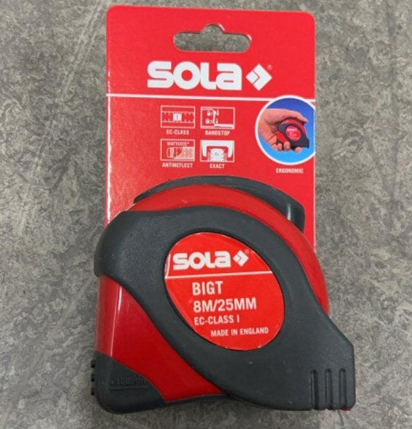 5x Nieuwe SOLA Big T Rolmaat – 8 meter / 25 mm, Sola, Ophalen of Verzenden, Sola, Sola