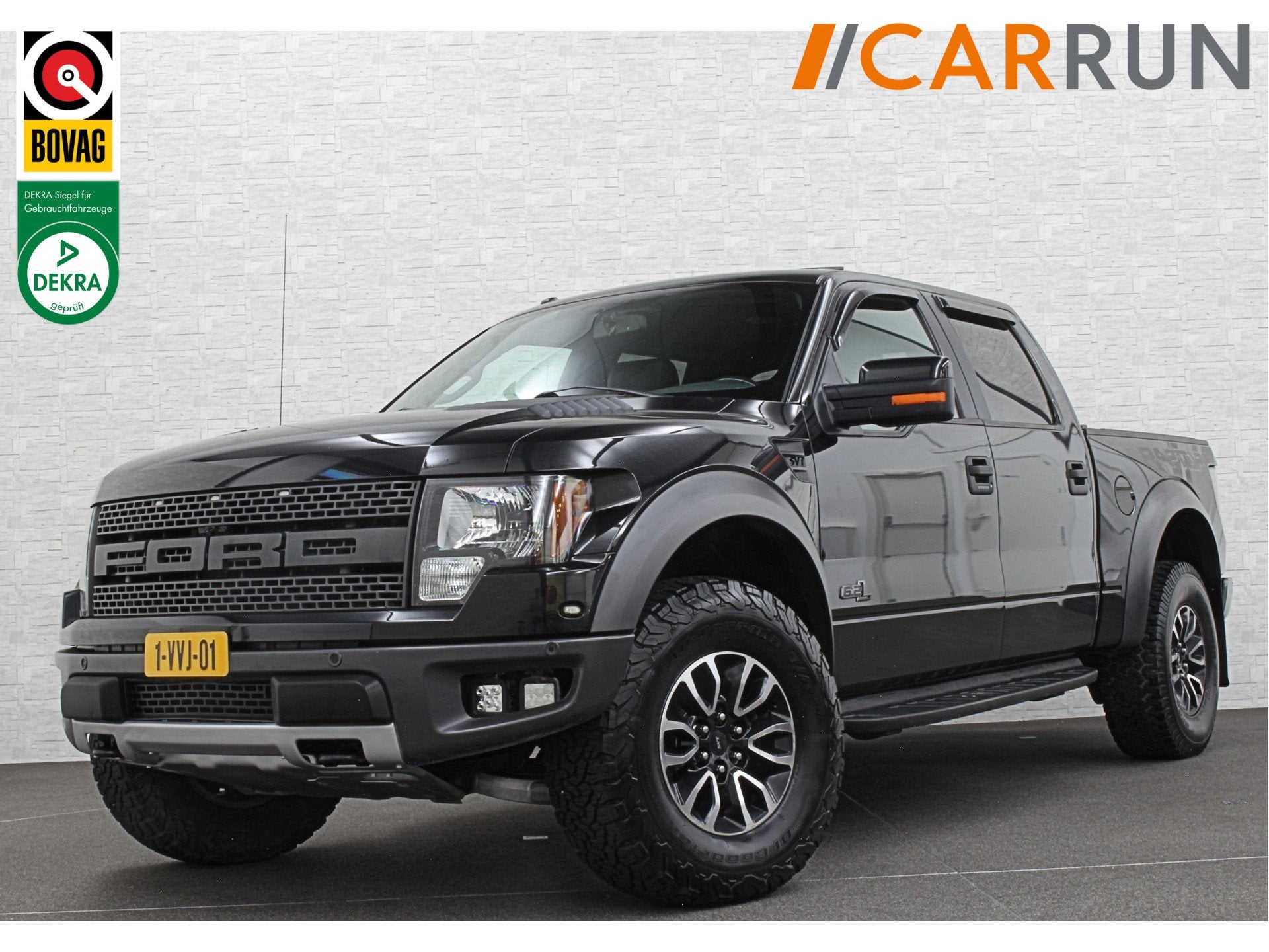 Ford USA F-150 RAPTOR SVT 6.2 V8 FOX Dempers | LPG | Stoelve, 6201 cc, Zwart, Bedrijf, Vierwielaandrijving
