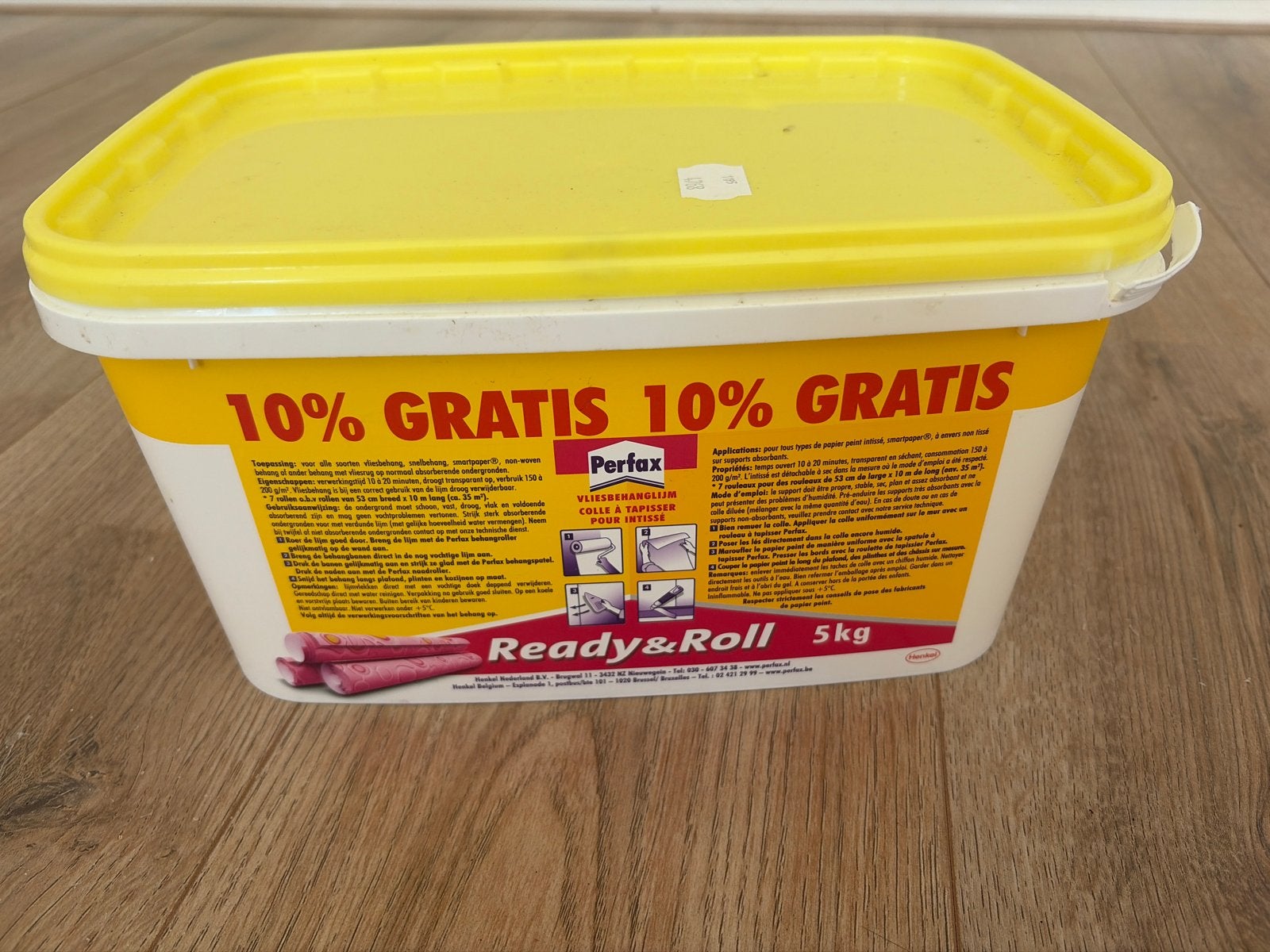 Vliesbehanglijm / behanglijm - restant, Doe-het-zelf en Verbouw, Verf, Beits en Lak, Minder dan 5 liter, Ophalen, Gebruikt