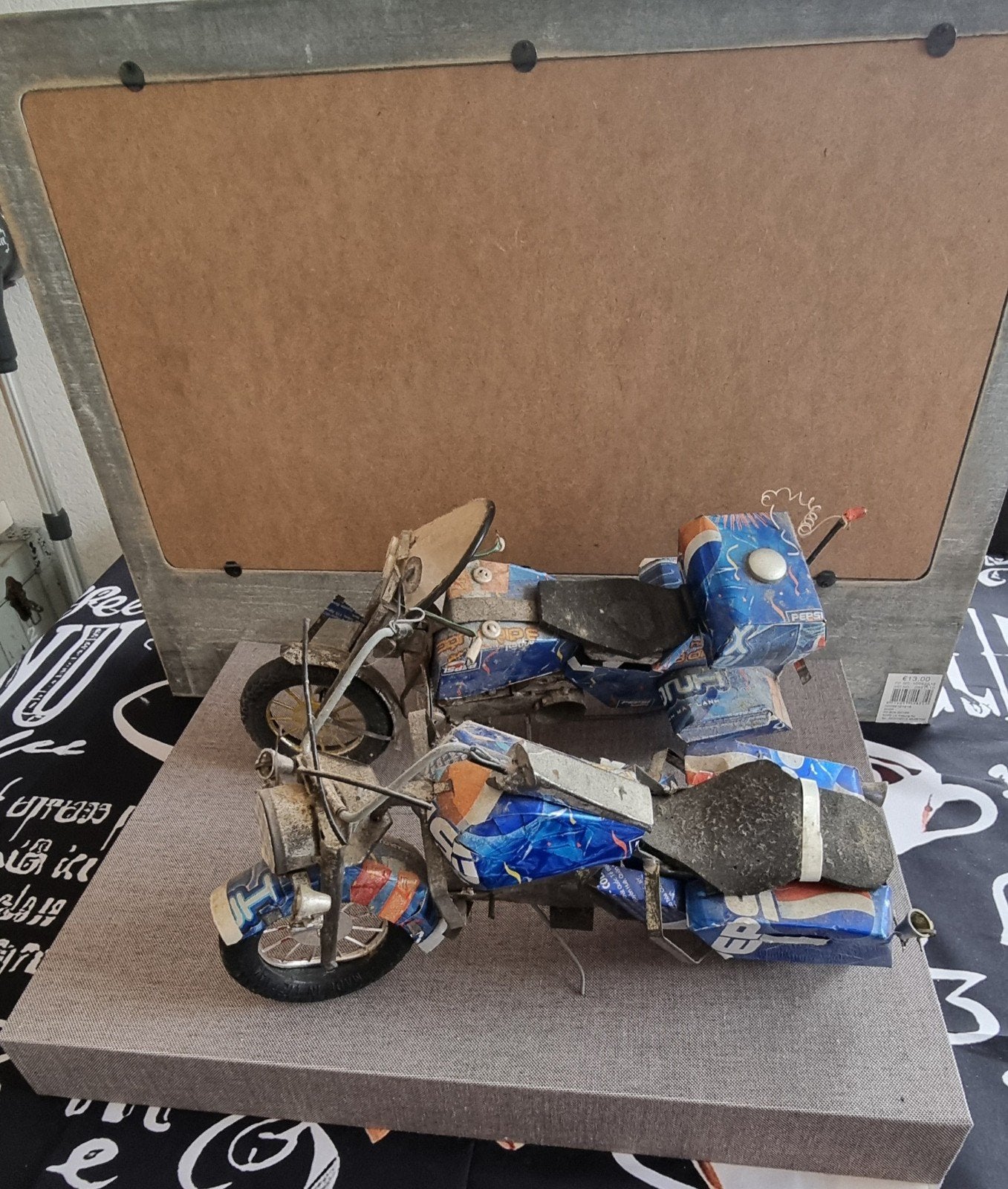 2 Vintage Handgemaakte Motoren van Pepsi Blikjes, Verzamelen, Verzenden