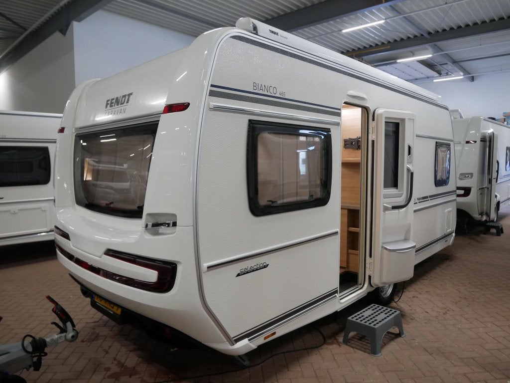 Fendt Bianco Selection 465 SFB Incl. mover en luifel, Caravans en Kamperen, Caravans, Niet ingevuld, Rondzit, Bedrijf, Niet ingevuld