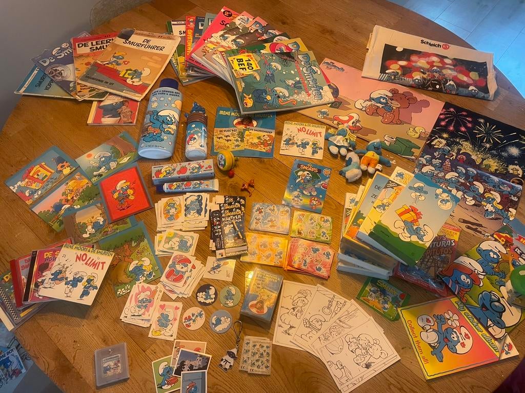 Grote Smurfen Verzameling: Stickers, Boekjes & Meer!, Ophalen, Gebruikt, Verschillende Smurfen, Overige typen