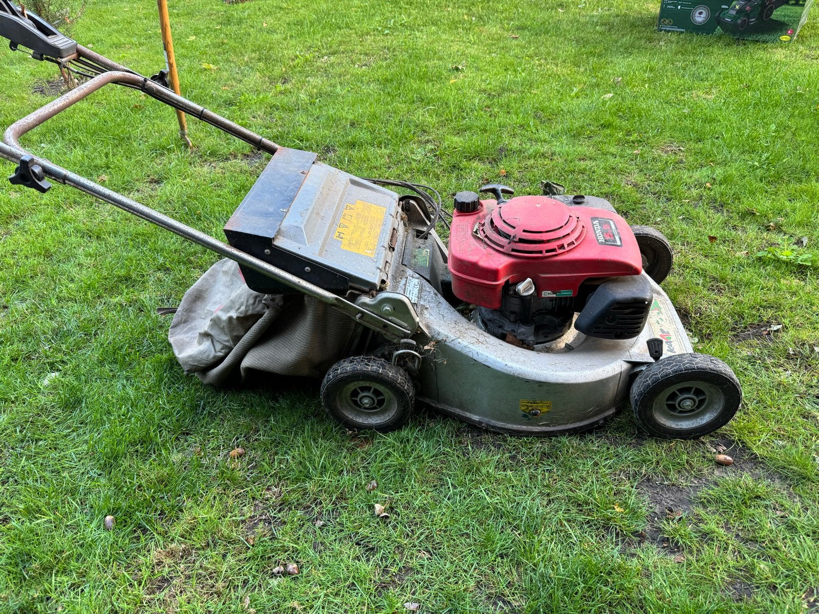 Kaaz grasmaaier met Honda 5.5 OHV motor, Tuin en Terras, Ophalen, Cirkelmaaier, Gebruikt, 40 t/m 49 cm