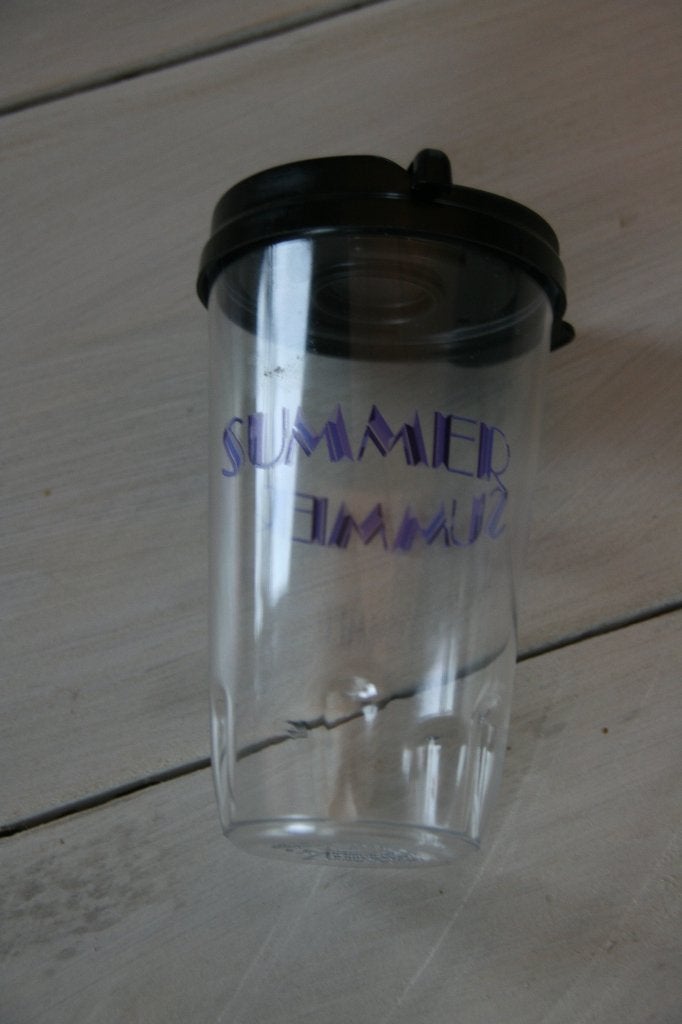 summer, the Donna Summer musical plastic beker, Ophalen of Verzenden, Zo goed als nieuw, Overige typen