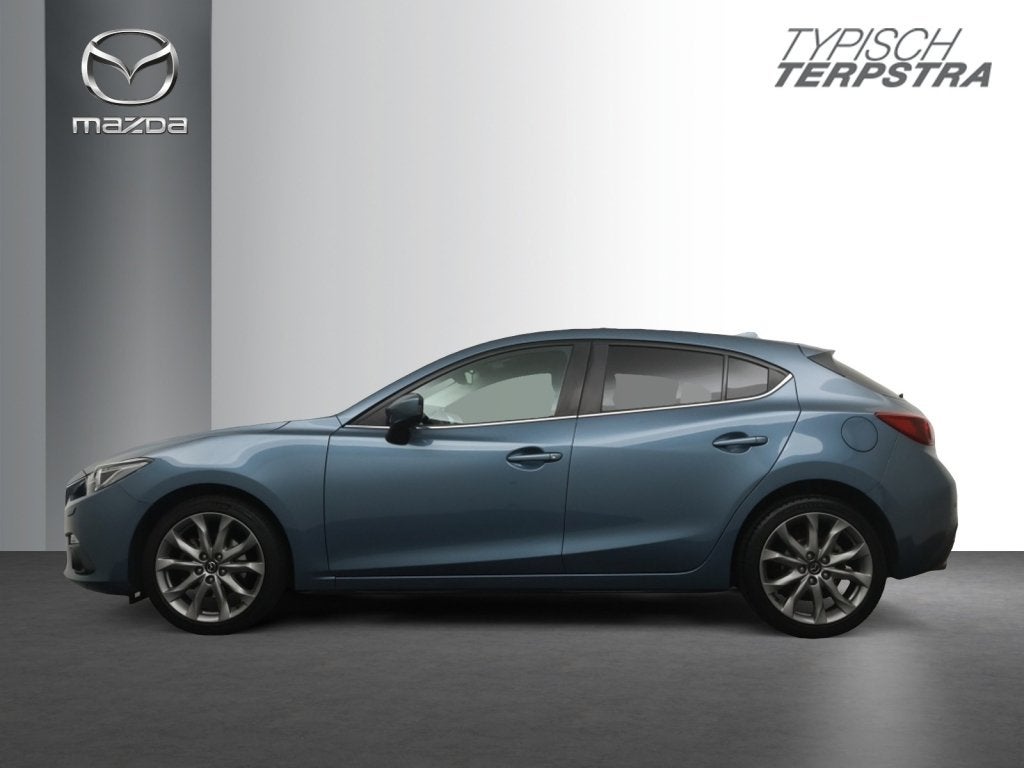 Mazda 3 SkyActiv-G 120 GT-M-Line All Season (bj 2016), Auto's, Mazda, 1998 cc, Gebruikt, 4 cilinders, Blauw