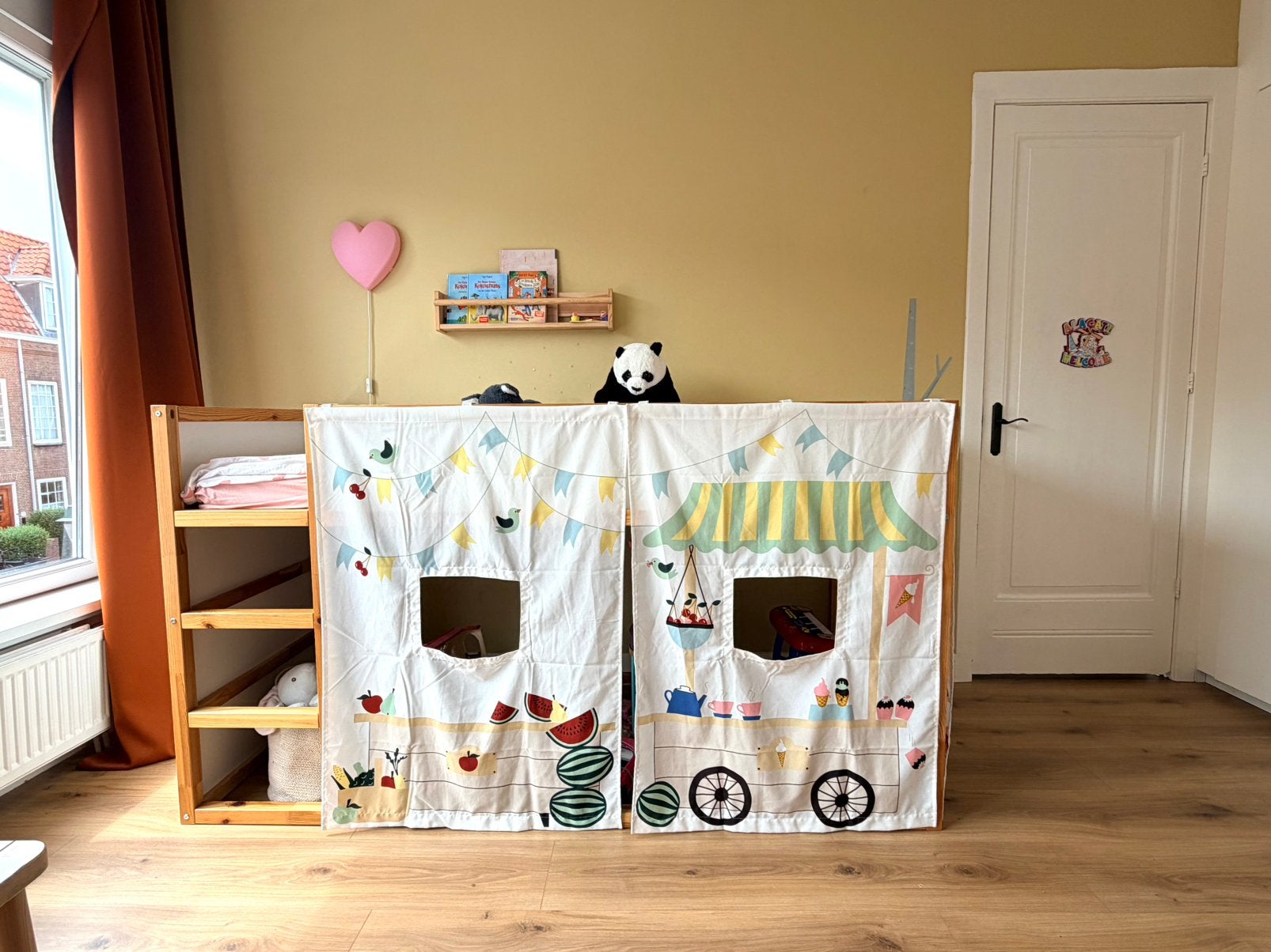 IKEA Kura omkeerbaar bed, matras & accessoires, Ophalen, Zo goed als nieuw, Halfhoogslaper