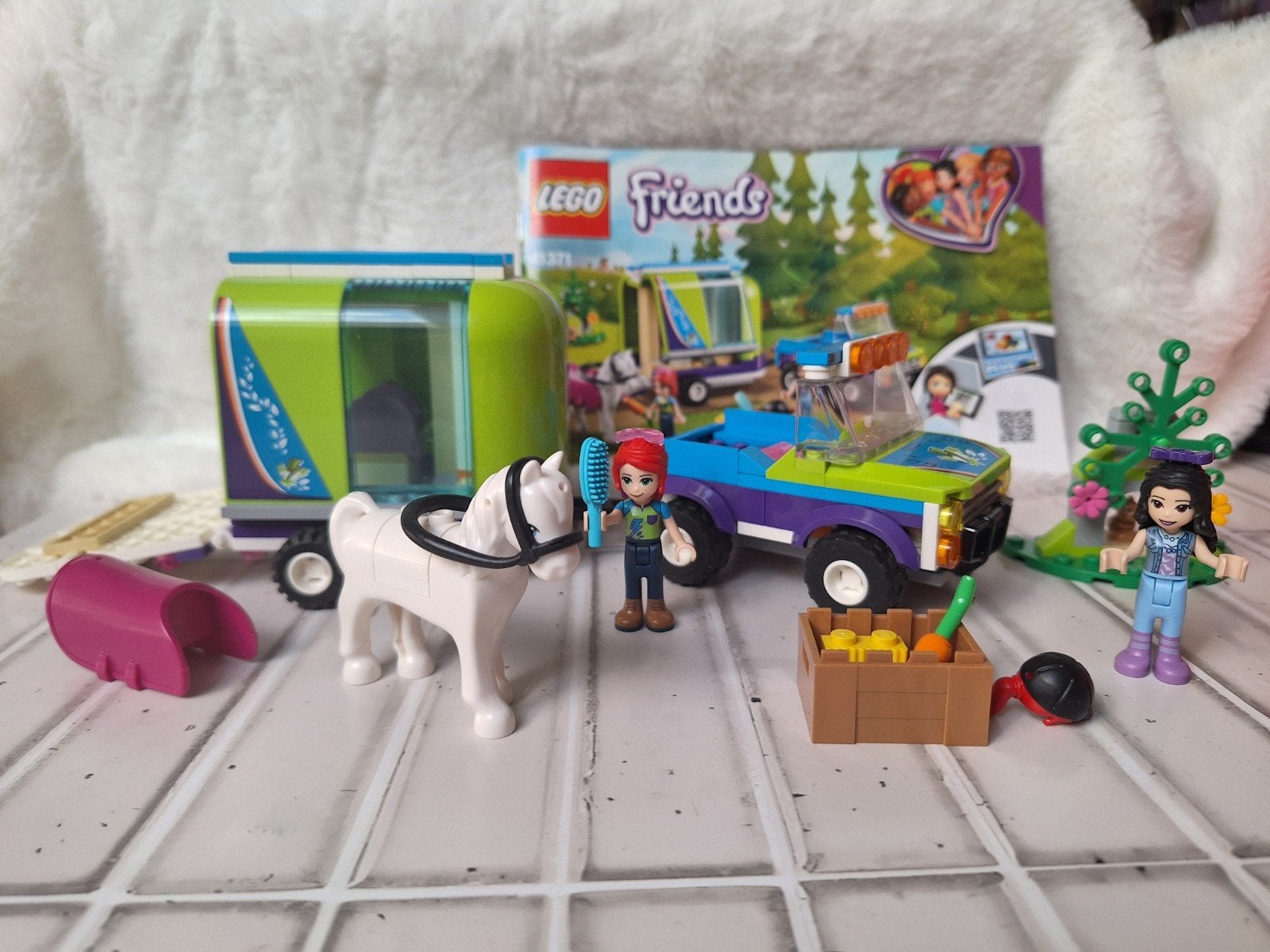 Lego friends Mia's paarden trailer 41371, Lego, Friends, Ophalen of Verzenden, Zo goed als nieuw