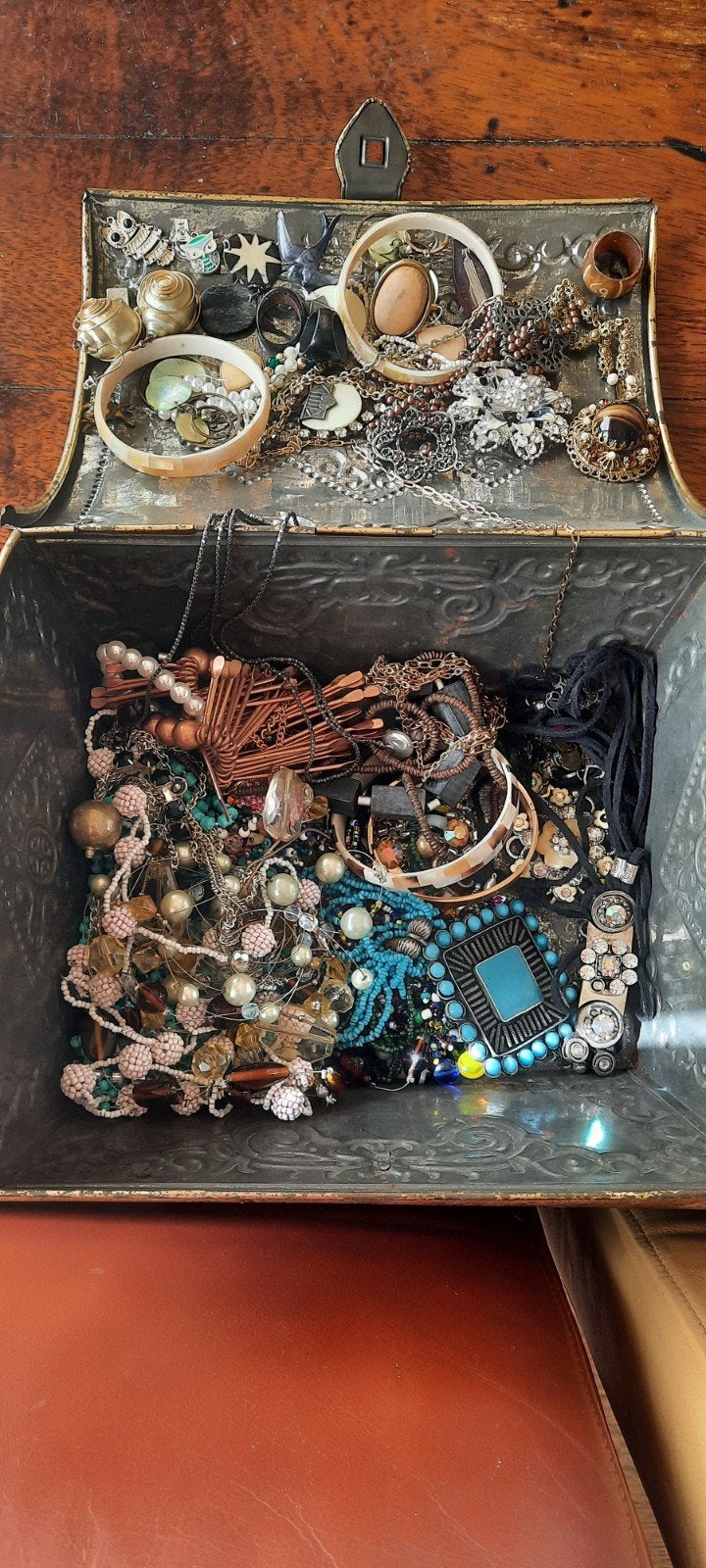 Groot lot antieke en vintage sieraden uit nalatenschap, Ophalen of Verzenden, Gebruikt
