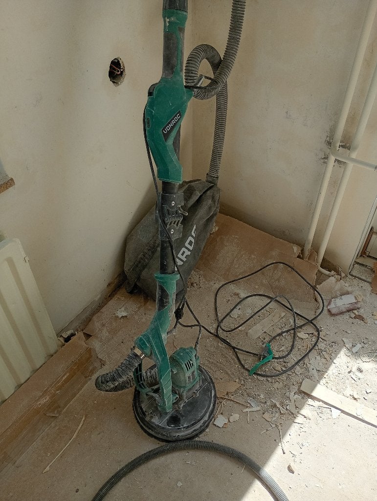 Plafondschuurmachine wand schuurmachine merk Vonroc, Doe-het-zelf en Verbouw, Gereedschap | Schuurmachines, Ophalen, Zo goed als nieuw