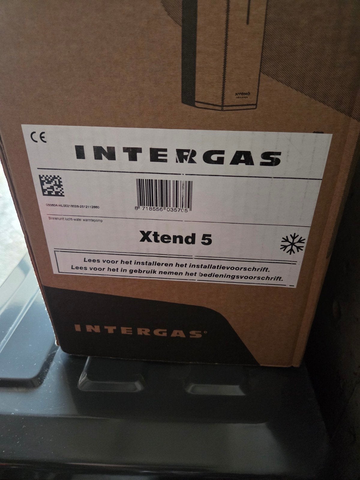 Intergas XtEND 5 Hybride Warmtepomp - Nieuw met kleine deuk, Witgoed en Apparatuur, Ophalen of Verzenden, Nieuw, Wandairco, 3 snelheden of meer