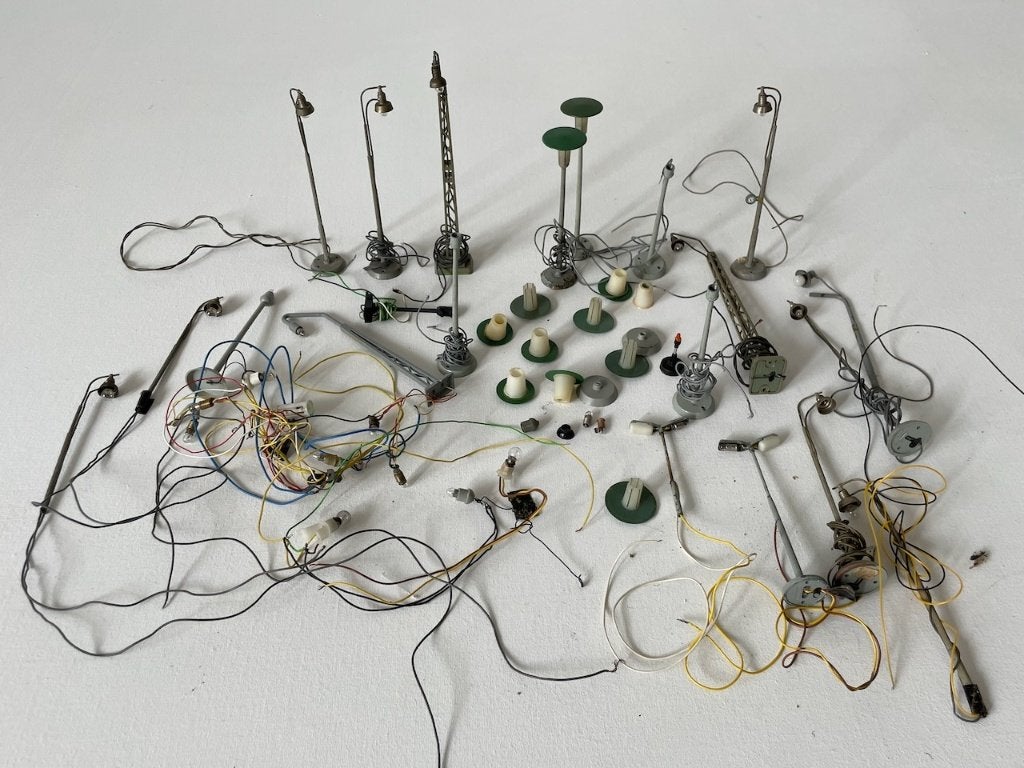Marklin modelspoor lampen lantaarn set - getest, Hobby en Vrije tijd, Gebruikt, Gelijkstroom of Wisselstroom, Overige typen, Ophalen of Verzenden