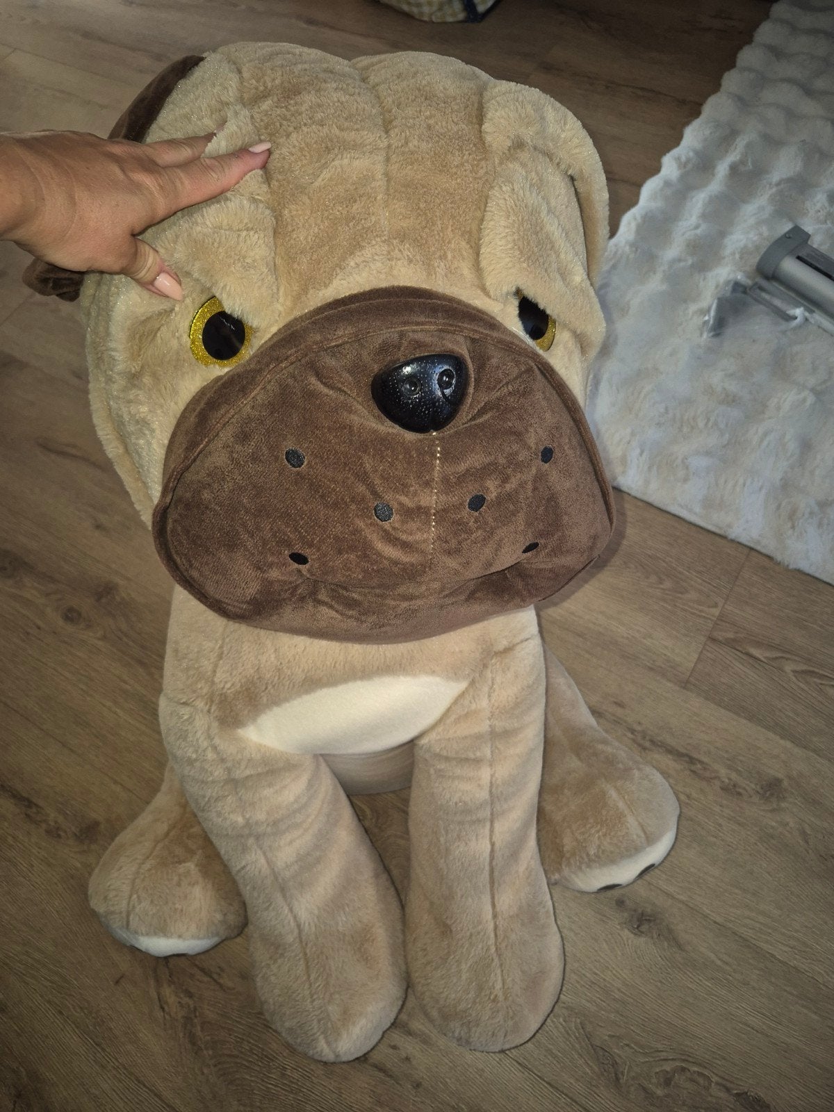 Grote knuffel hond - Mopshond, Ophalen, Hond, Zo goed als nieuw, Middelgroot (20 tot 80 cm)