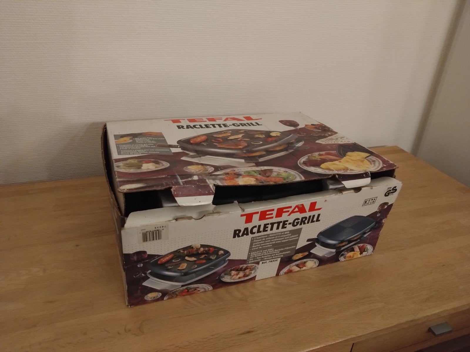 Tefal Raclette-Grill met 8 pannetjes., Ophalen, Gebruikt