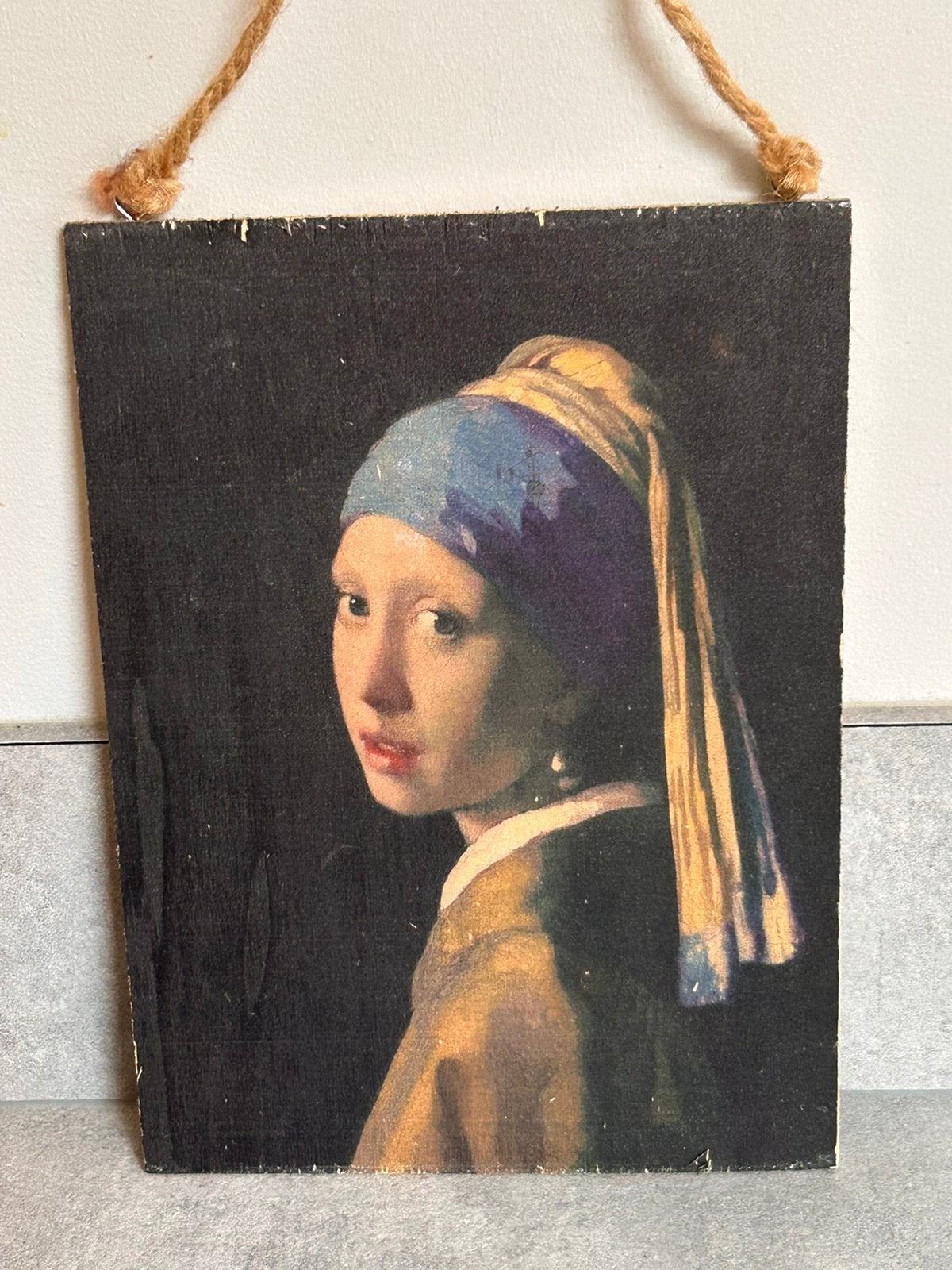 Meisje met de Parel op hout, Ophalen of Verzenden, Zo goed als nieuw