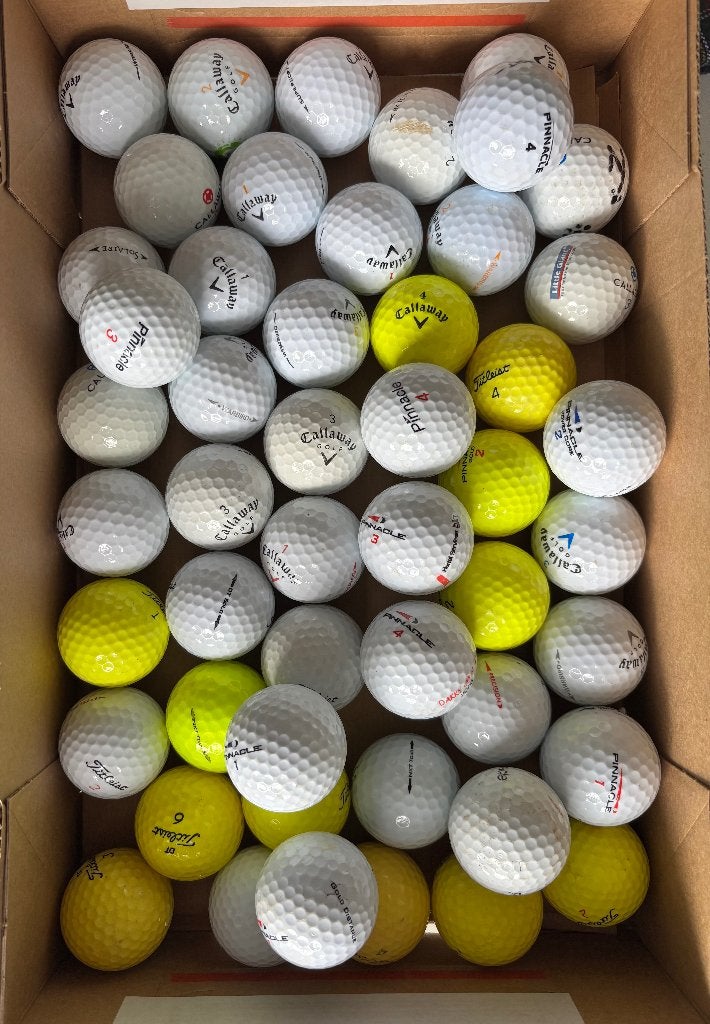 50 golfballen (mix), Ophalen of Verzenden, Zo goed als nieuw, Bal(len), Callaway