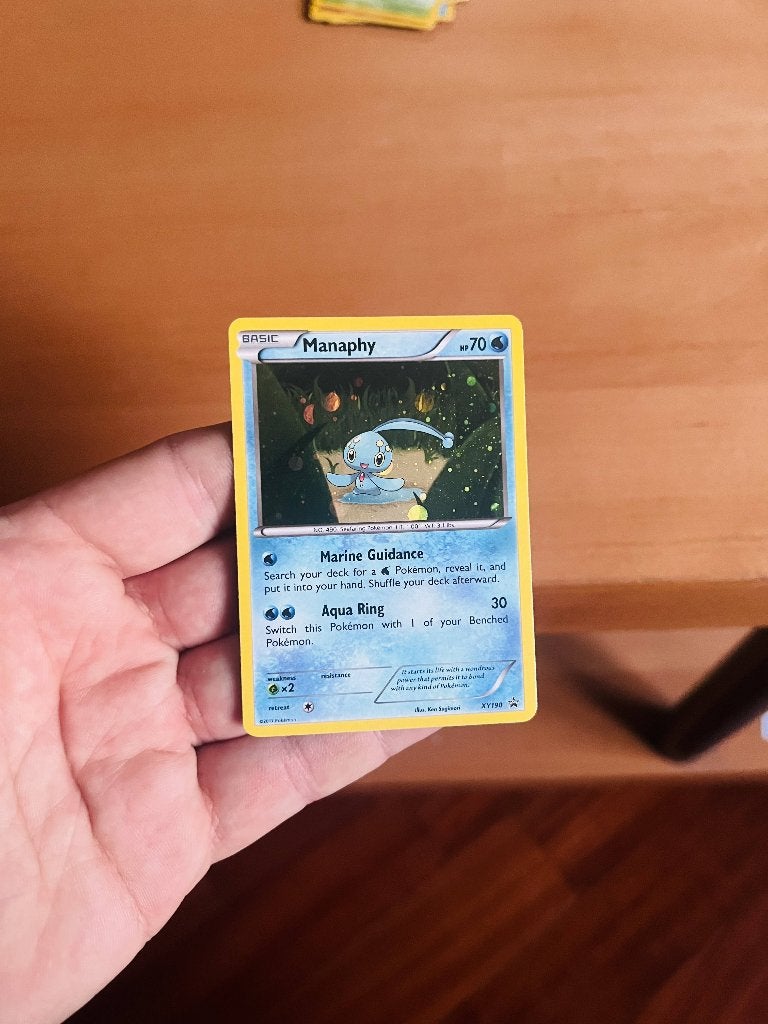 Manaphy XY190 Holo Promo XY Pokemon, Verzenden, Zo goed als nieuw, Losse kaart, Foil