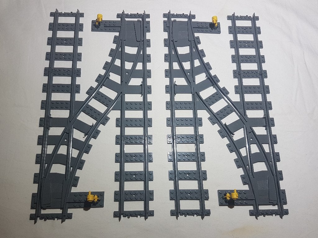 Wissels RC lego trein rails 60238, 7895, 7996 MOD (1), Kinderen en Baby's, Speelgoed | Duplo en Lego, Ophalen of Verzenden, Zo goed als nieuw