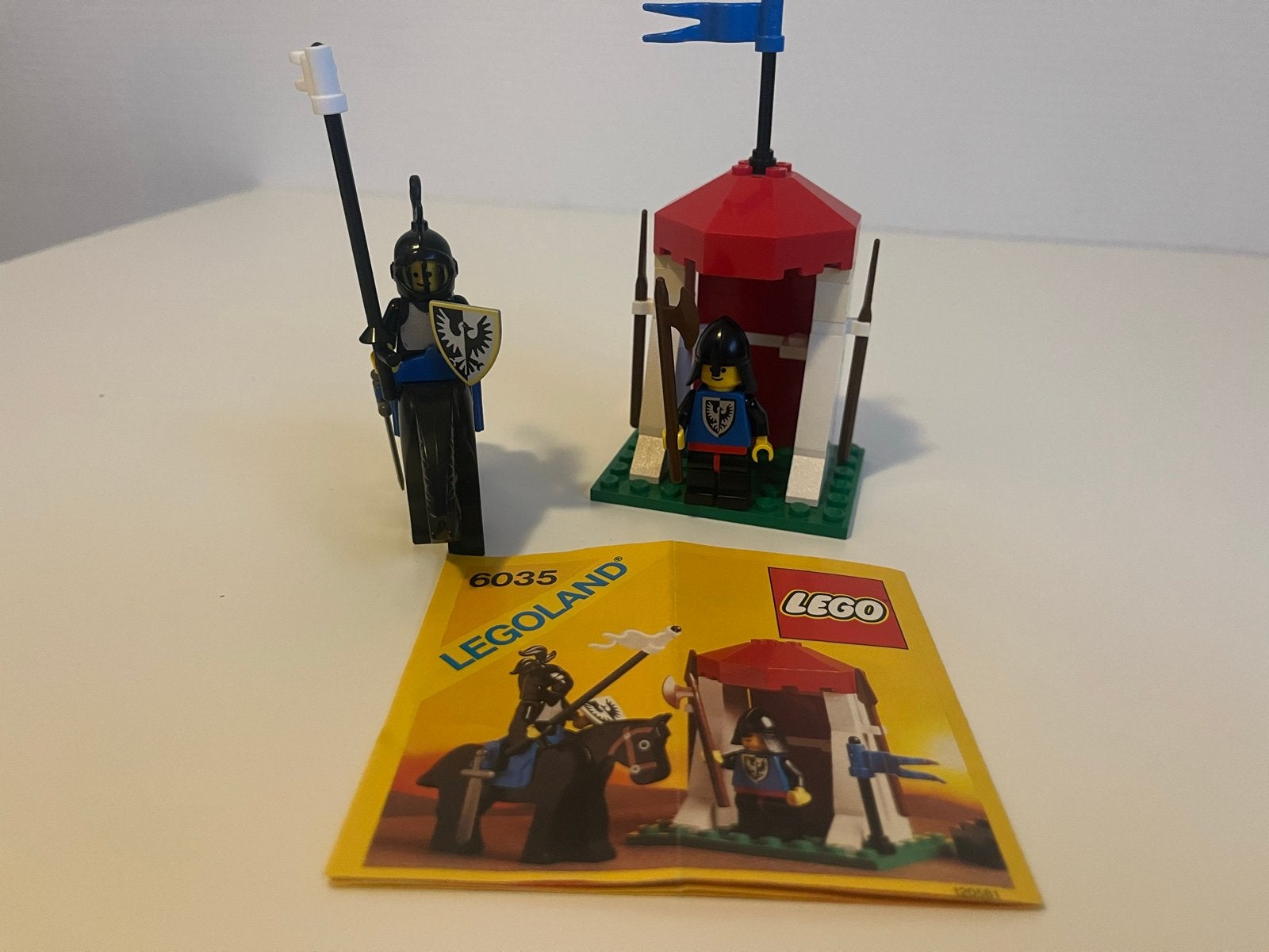LEGO Legoland 6035 Kasteel: Ridder met Tent (1984), Gebruikt, Lego, Castle, Complete set