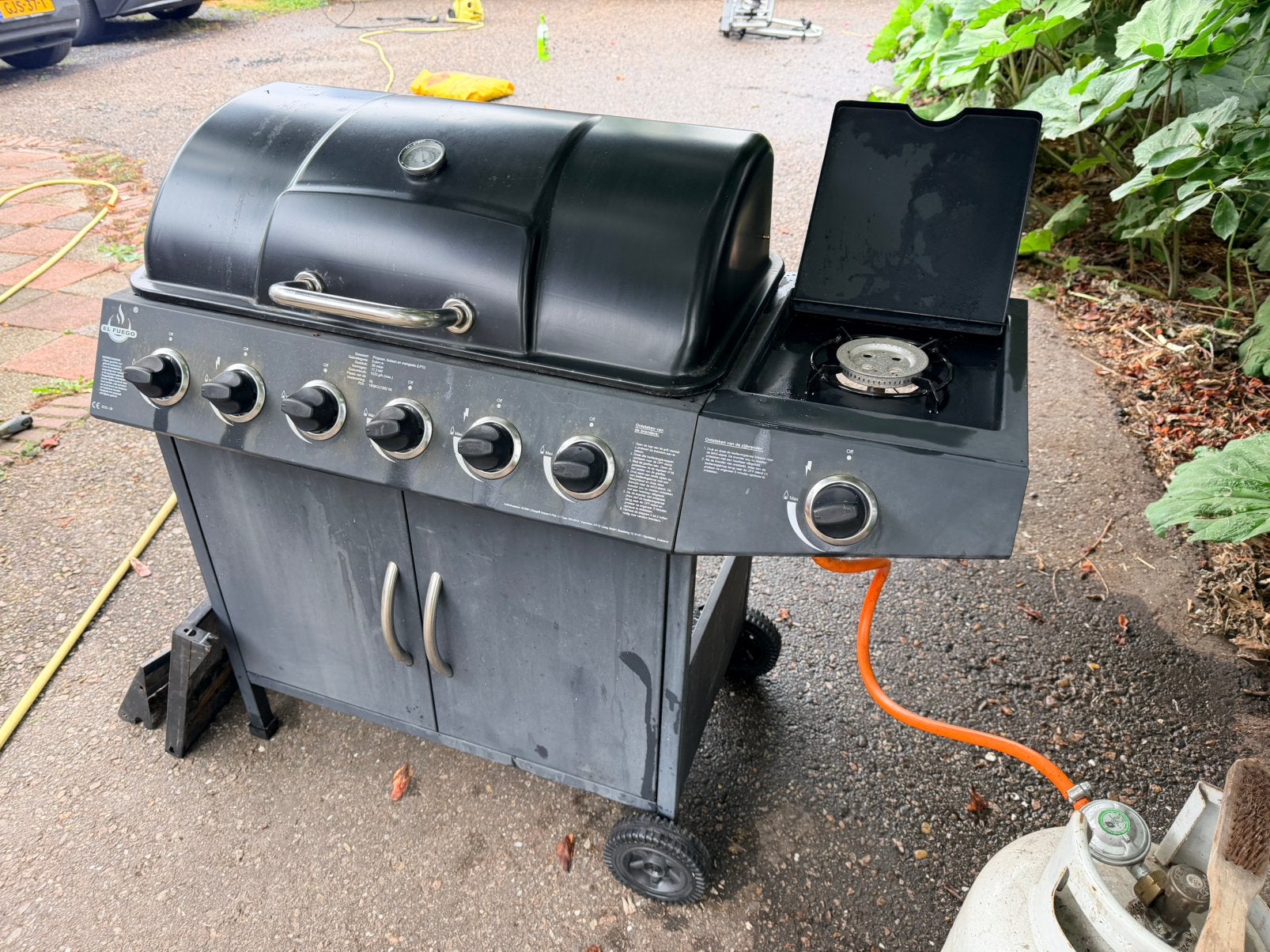 Gas barbecue met extra brander, Ophalen, Gebruikt