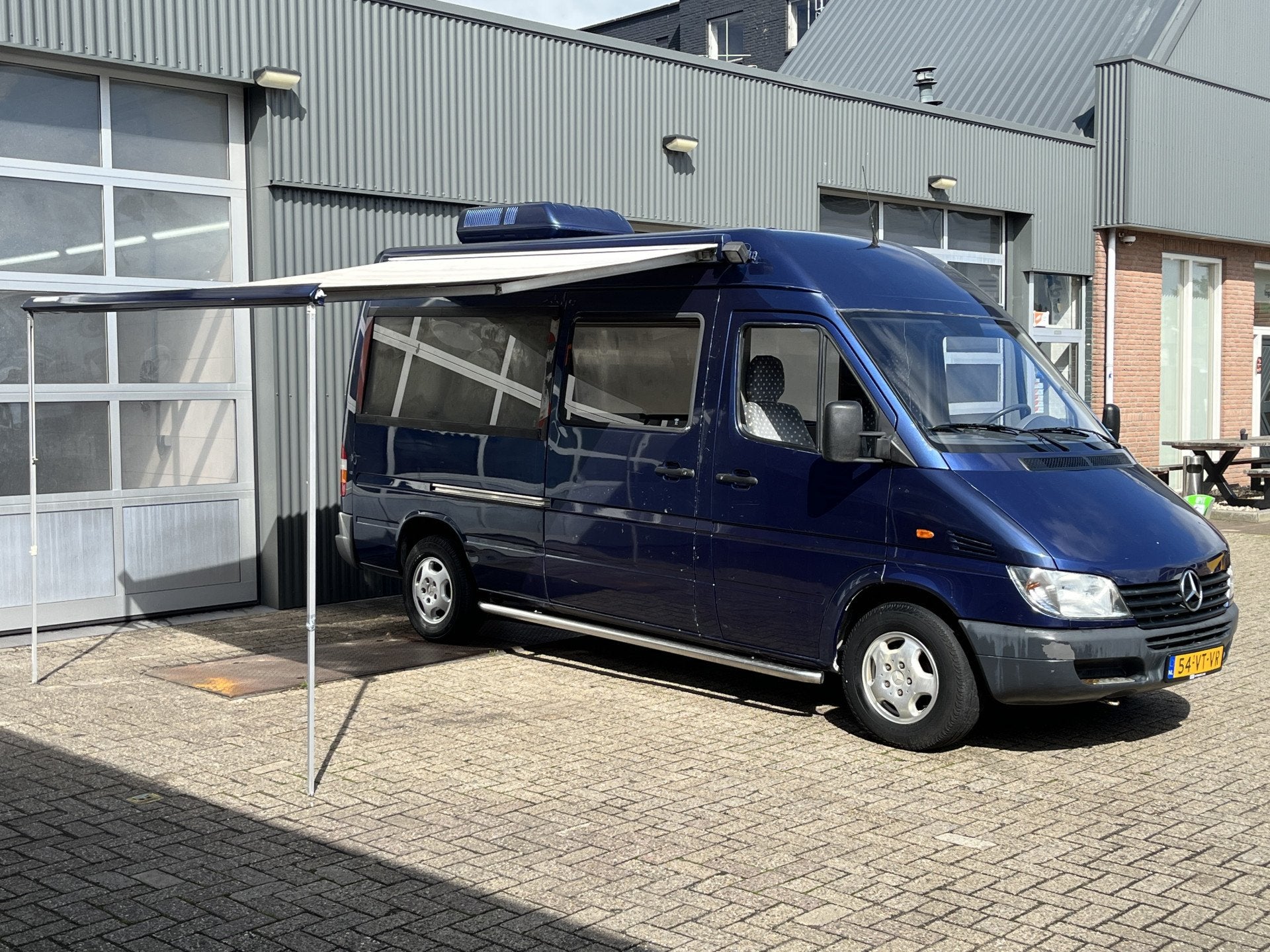 Mercedes-Benz Sprinter 313 CDI 2.2 355 Standairco Luifel Sta, Auto's, Bestelauto's, Gebruikt, 4 cilinders, 2000 kg, Blauw