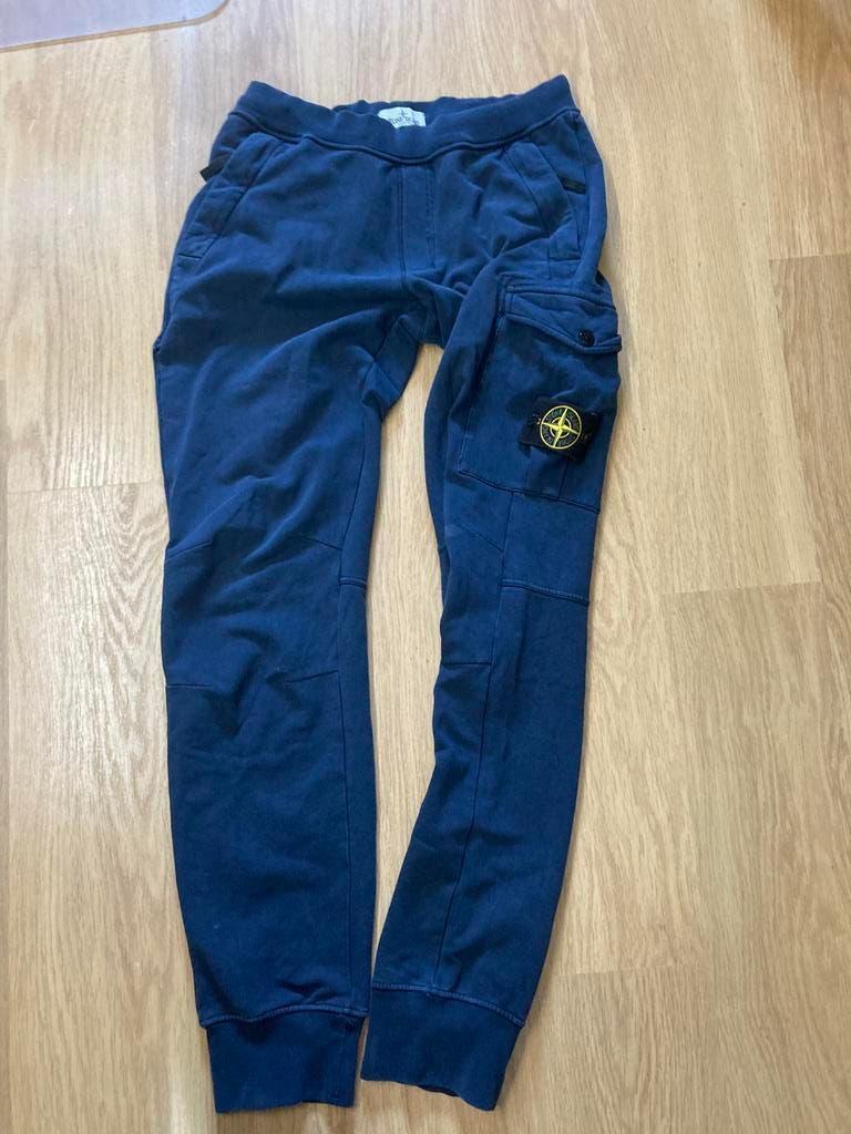 Stone Island Cargo Joggingbroek - 164 - M - Blauw - €100, Ophalen of Verzenden, Maat 48/50 (M), Blauw, Stone Island