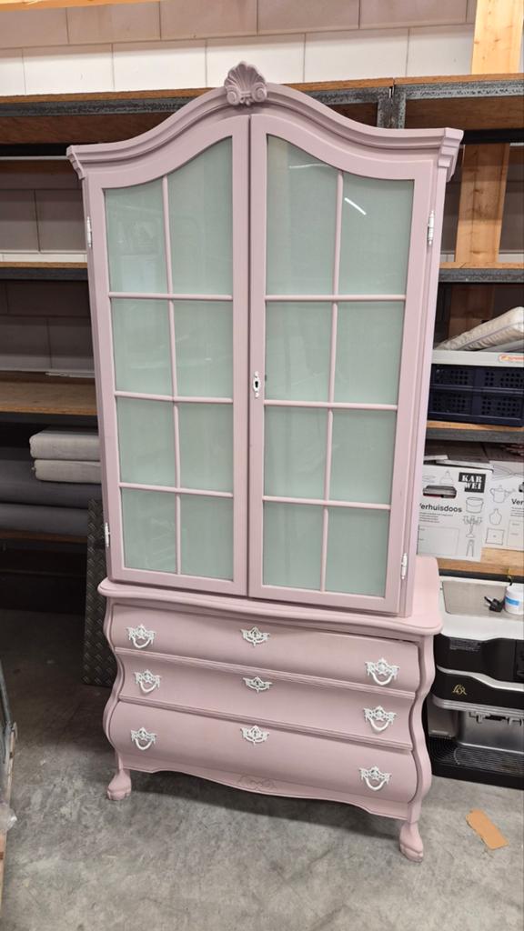 Oud roze kledingkast voor kinderkamer, Ophalen, 50 tot 100 cm, Zo goed als nieuw, 150 tot 200 cm