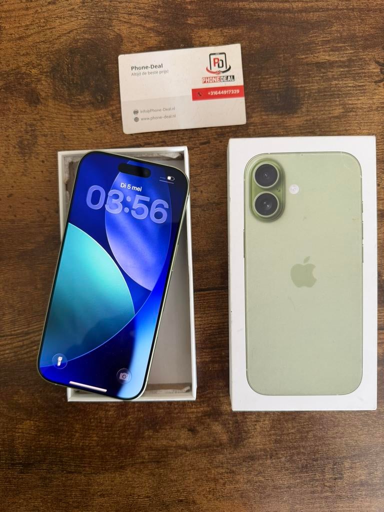 iPhone 17 256 gb groen nieuw factuur + Garantie, 256 GB, Apple, Apple, Blauw