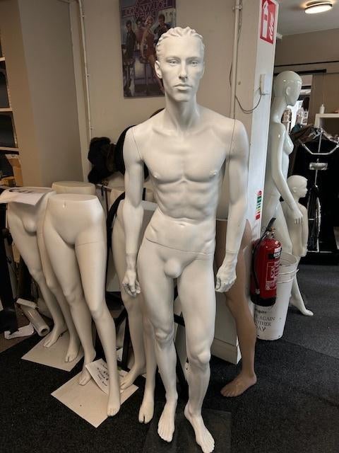 witte heren etalagepop paspop etalagefiguur mannequin, ., Ophalen of Verzenden, ., Nederland