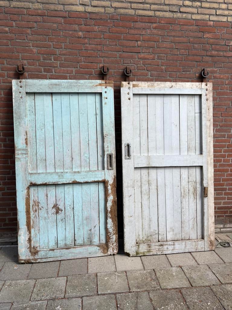 Oude stal deuren, Doe-het-zelf en Verbouw, Ophalen, Zo goed als nieuw, Binnendeur, 200 tot 215 cm
