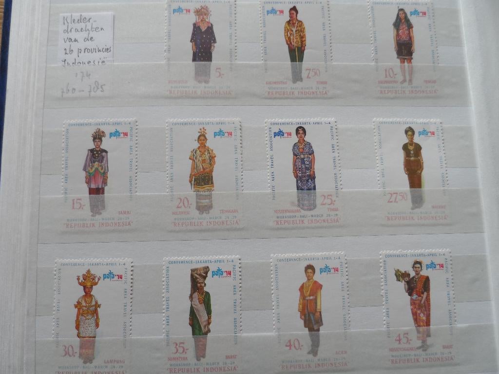 Postzegels INDONESIE 2 albums-1 stockboek, Verzenden, Postfris, Zuidoost-Azië