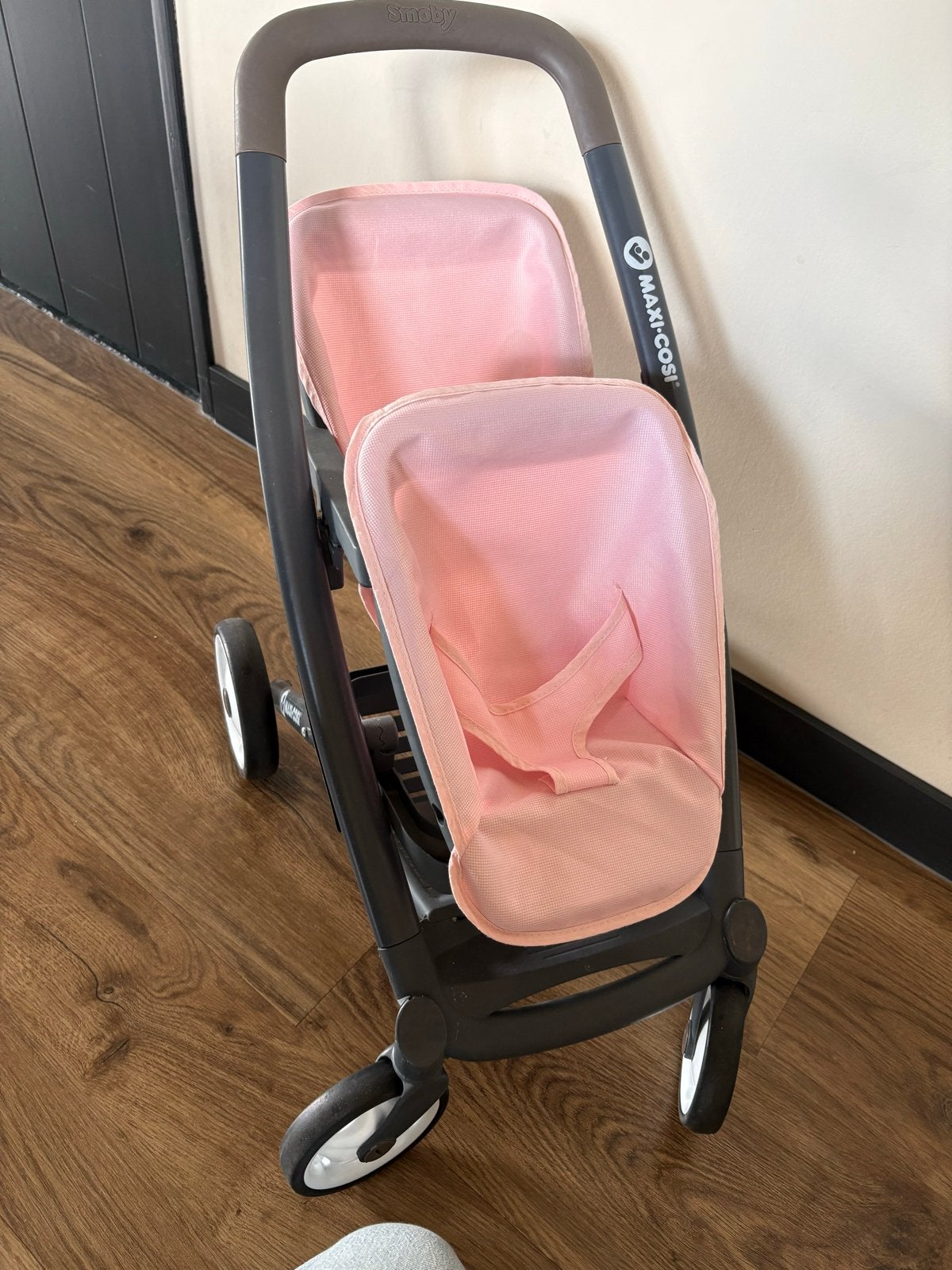 Tweeling poppen buggy en Maxi Cosi, Kinderen en Baby's, Kinderwagens en Combinaties, Gebruikt, Kinderwagen, Maxi-Cosi, Duowagen