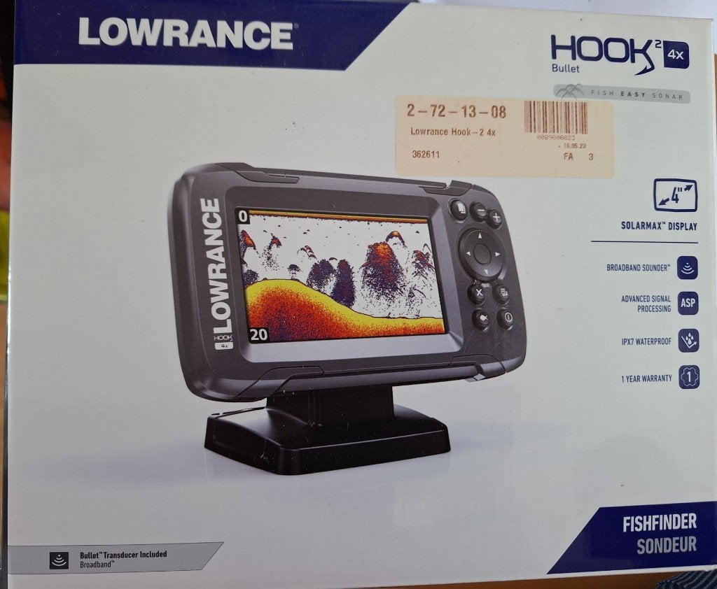 Nieuw: Lowrance HOOK² 4x Bullet Fishfinder – Echolood, Watersport en Boten, Navigatiemiddelen en Scheepselektronica, Verzenden
