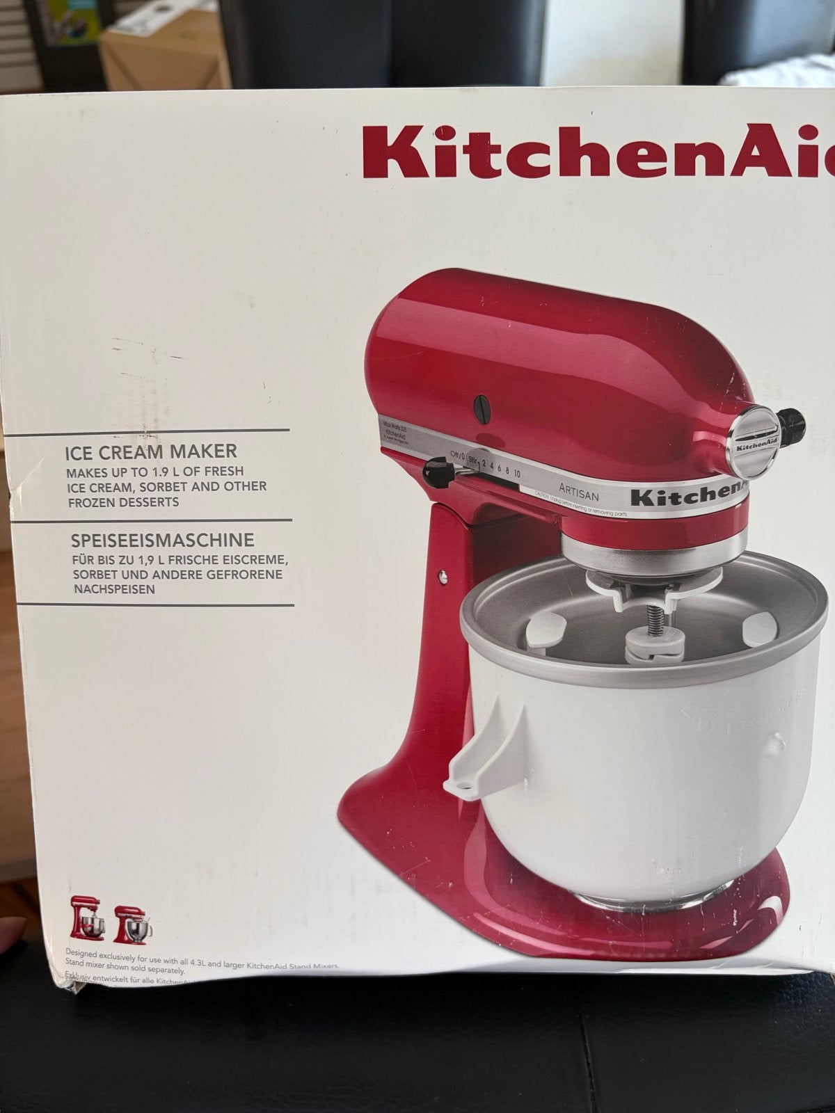 KitchenAid IJsmaker voor Artisan Keukenmixer, Ophalen of Verzenden, Zo goed als nieuw
