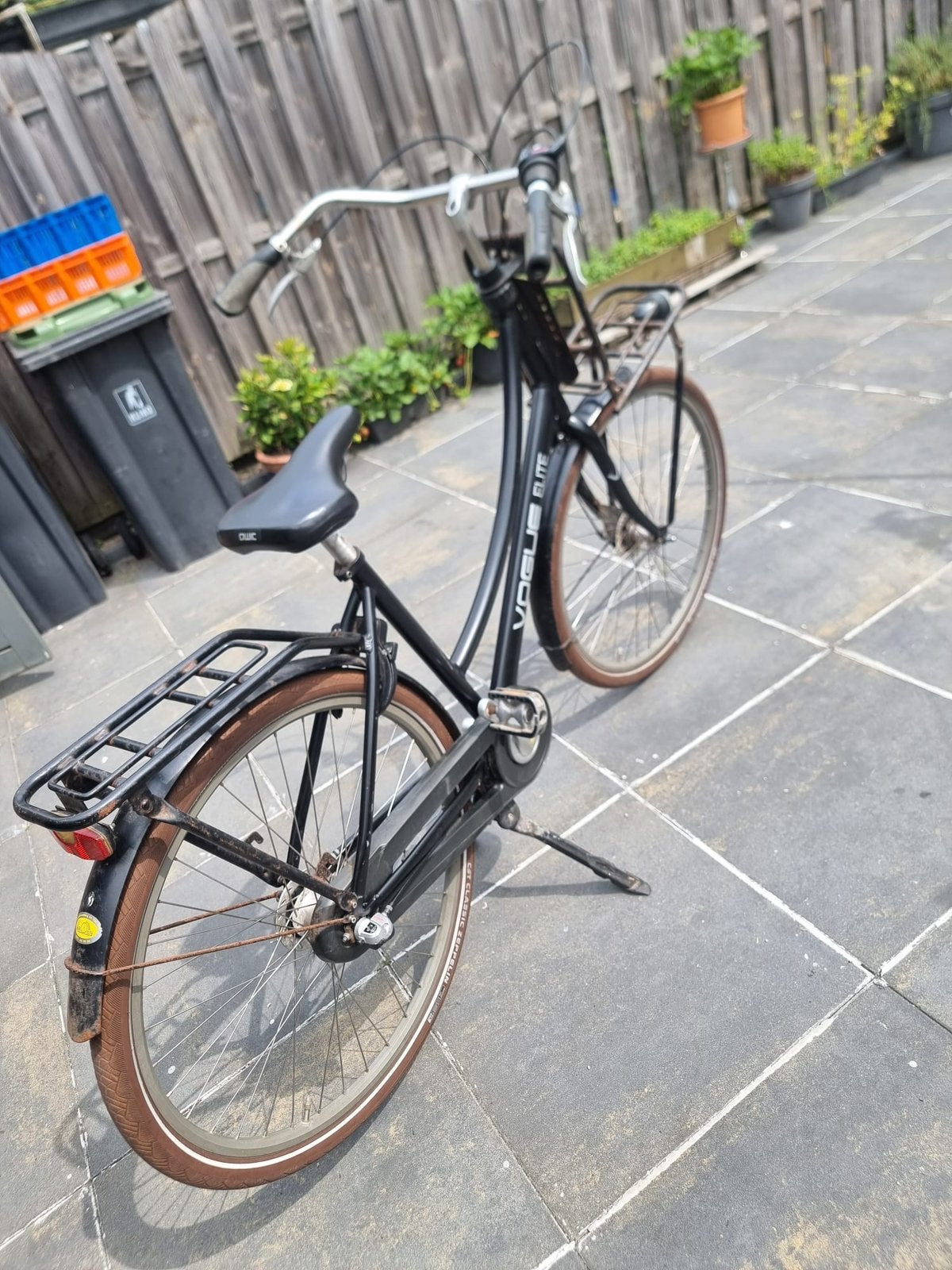 Vogue Elite Damesfiets - Zwart,, Fietsen en Brommers, Fietsen | Dames | Damesfietsen, Terugtraprem, Ophalen, Overige merken, 53 tot 56 cm