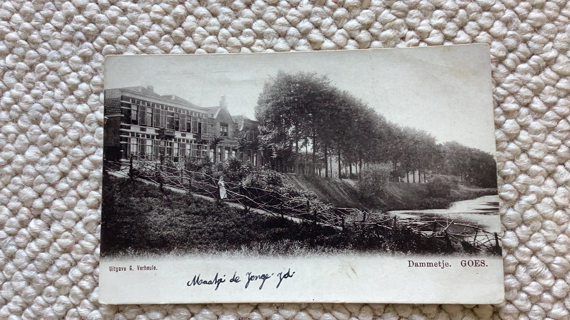Fotokaart Goes Dammetje begin 1900. 991, Ophalen of Verzenden, Voor 1920, Gelopen, Zeeland