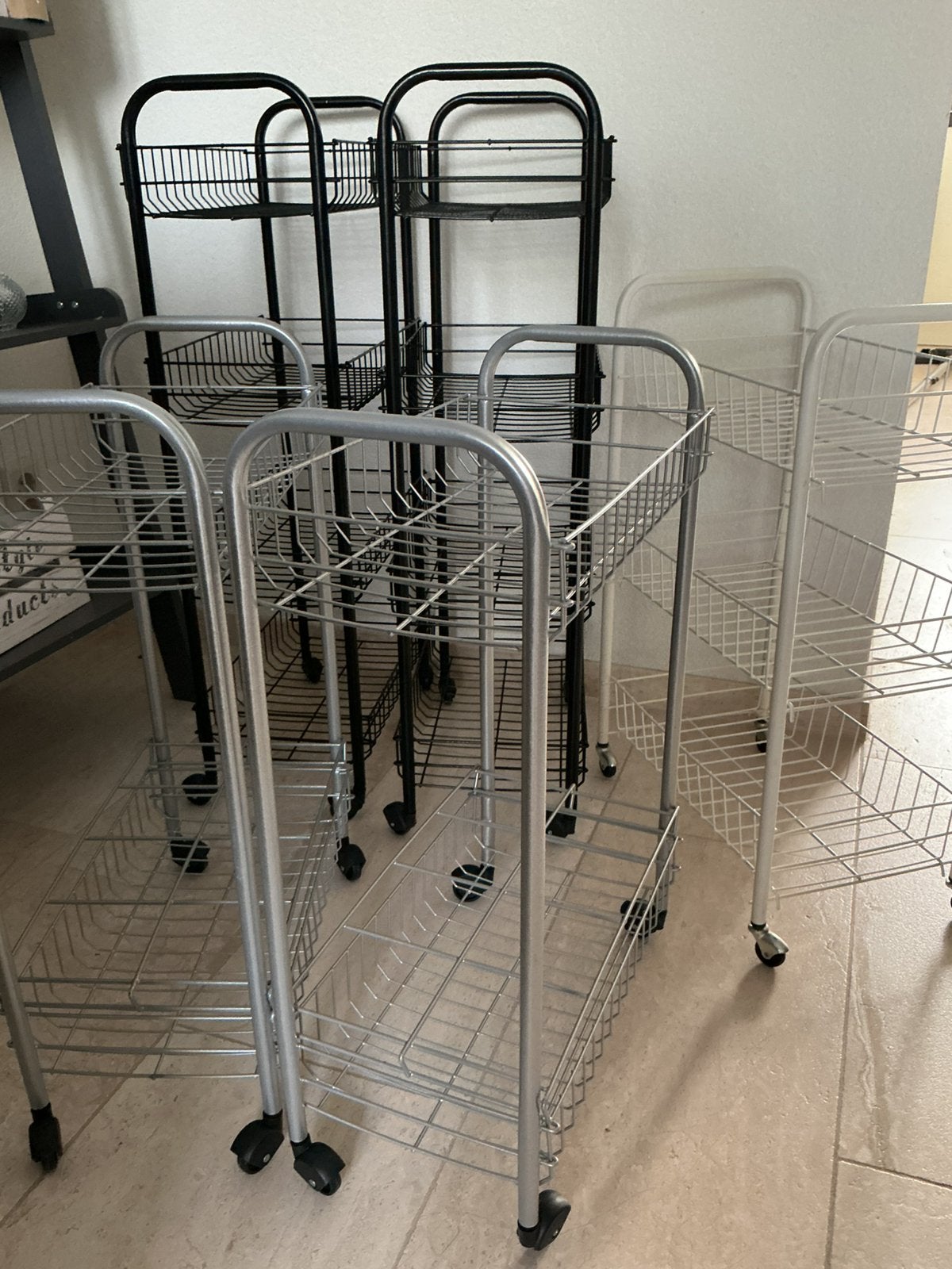 5x Verrijdbaar opbergrek/ keukentrolley, Huis en Inrichting, Ophalen of Verzenden, Zo goed als nieuw