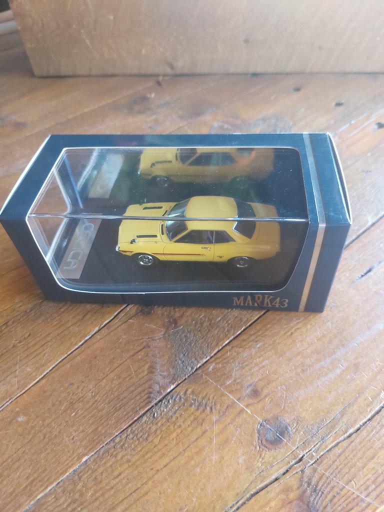 MODELAUTO 1-43 TOYOTA CELICA TA22 GEEL, Ophalen of Verzenden, Zo goed als nieuw, Auto, Overige merken