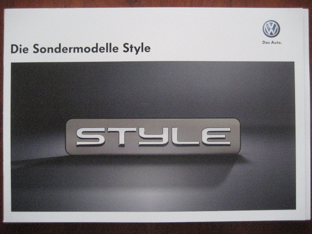 Volkswagen Die Sondermodelle Style (dec. 2010) + bijlage, Boeken, Ophalen of Verzenden, Nieuw, Volkswagen