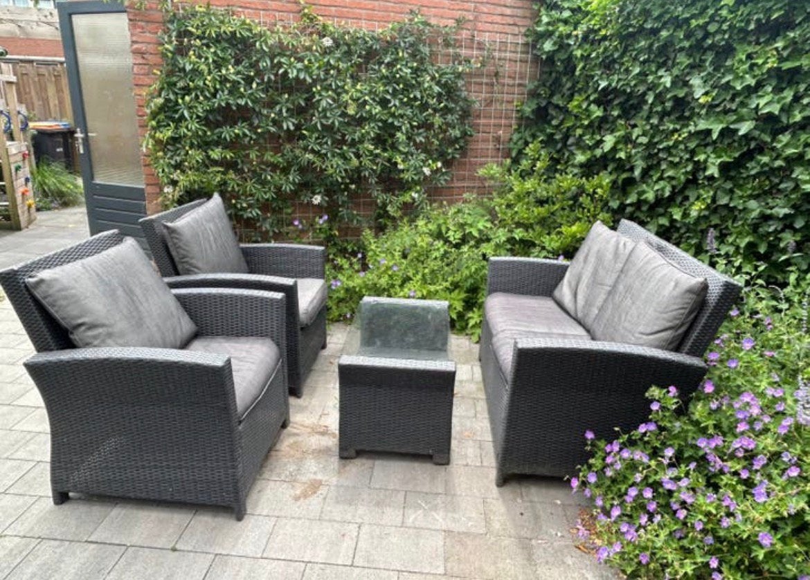 Fijne loungeset van Hartman, Tuin en Terras, Tuinsets en Loungesets, Ophalen, Zo goed als nieuw, Kunststof, Bank
