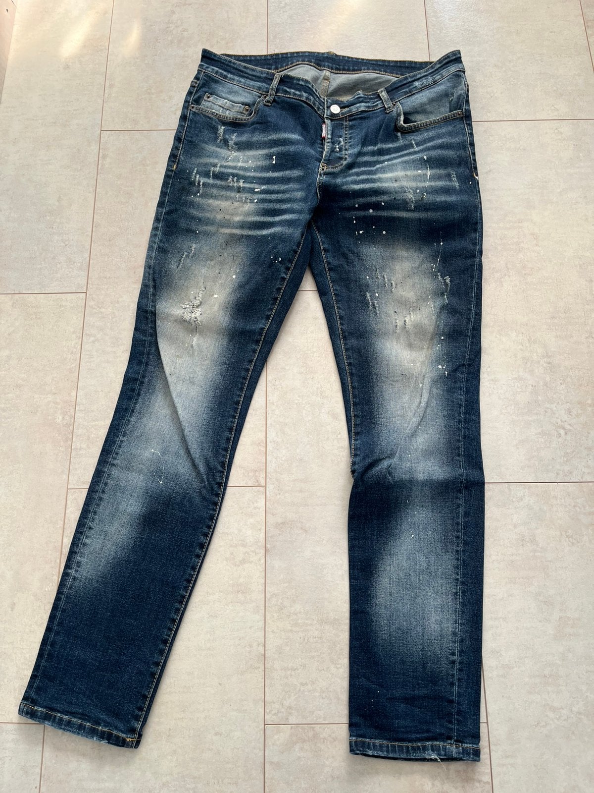 Dsquared2 broek maat 56 (40) blauw, Ophalen of Verzenden, Gedragen, Blauw, W40 - W42 (confectie 56/58)