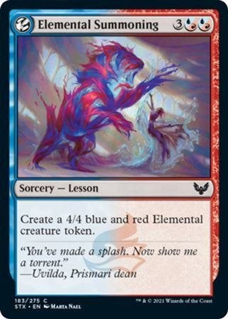 Magic: The Gathering - Elemental Summoning (STX), Verzenden, Zo goed als nieuw, Losse kaart, Foil