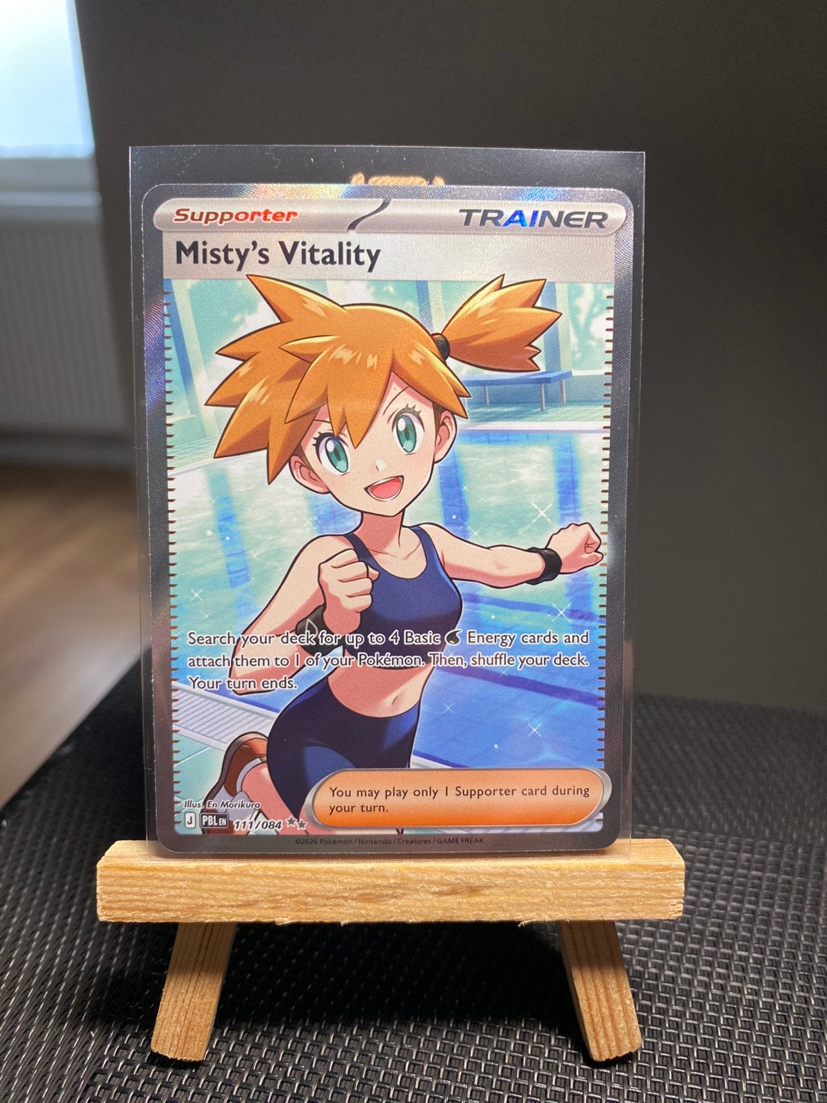 Misty's Vitality (PBL 111), Pitch Black, Ultra/Secret Rare, Ophalen of Verzenden, Nieuw, Losse kaart, Foil