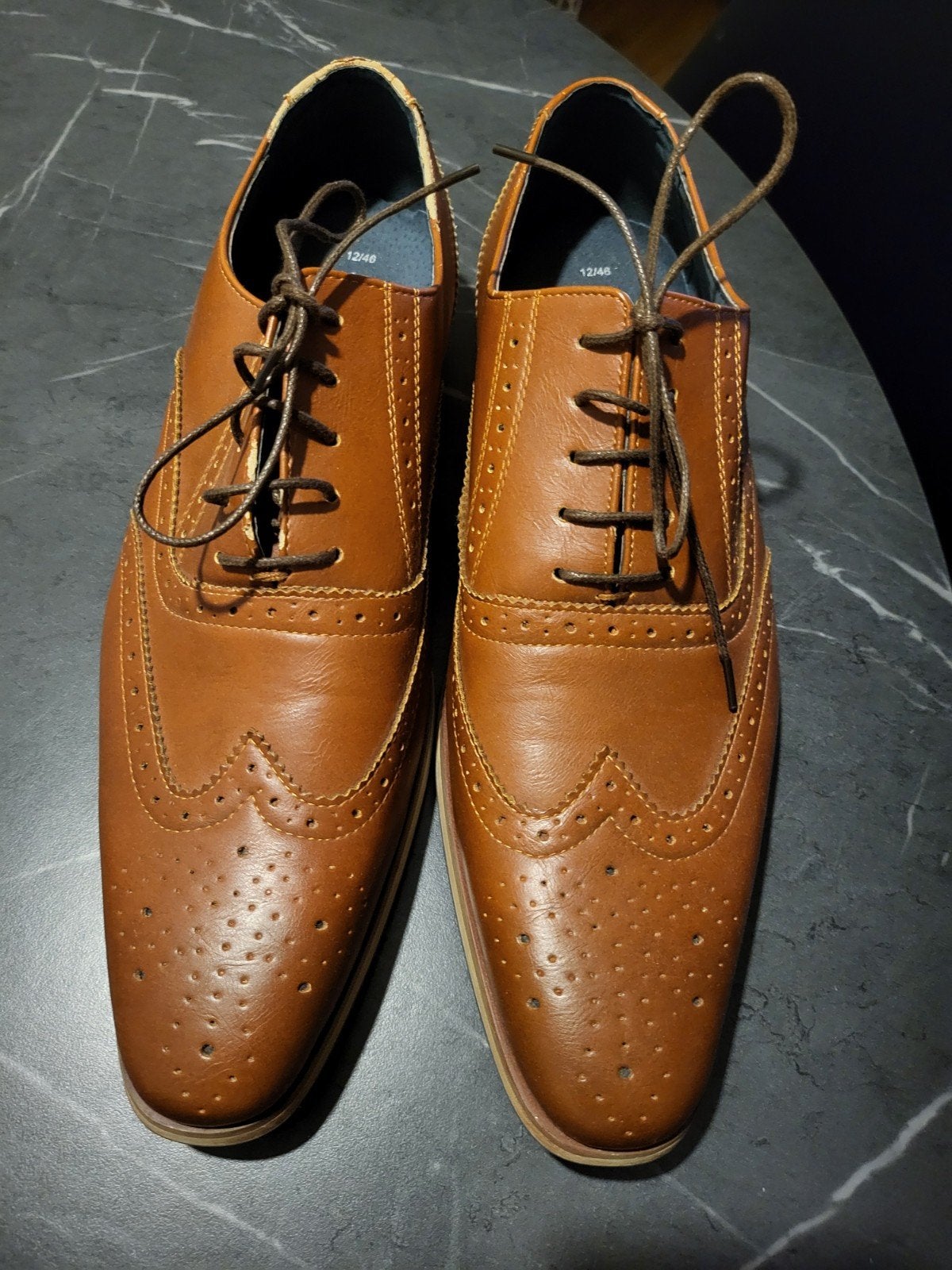 Emilio Luca schoenen heren cognac maat 46, Ophalen of Verzenden, Zo goed als nieuw, Bruin