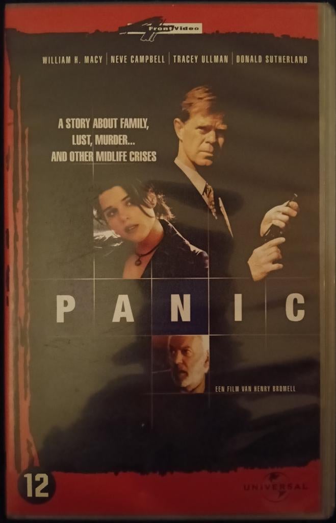 Panic vhs, Vanaf 16 jaar, Ophalen of Verzenden, Zo goed als nieuw, Horror