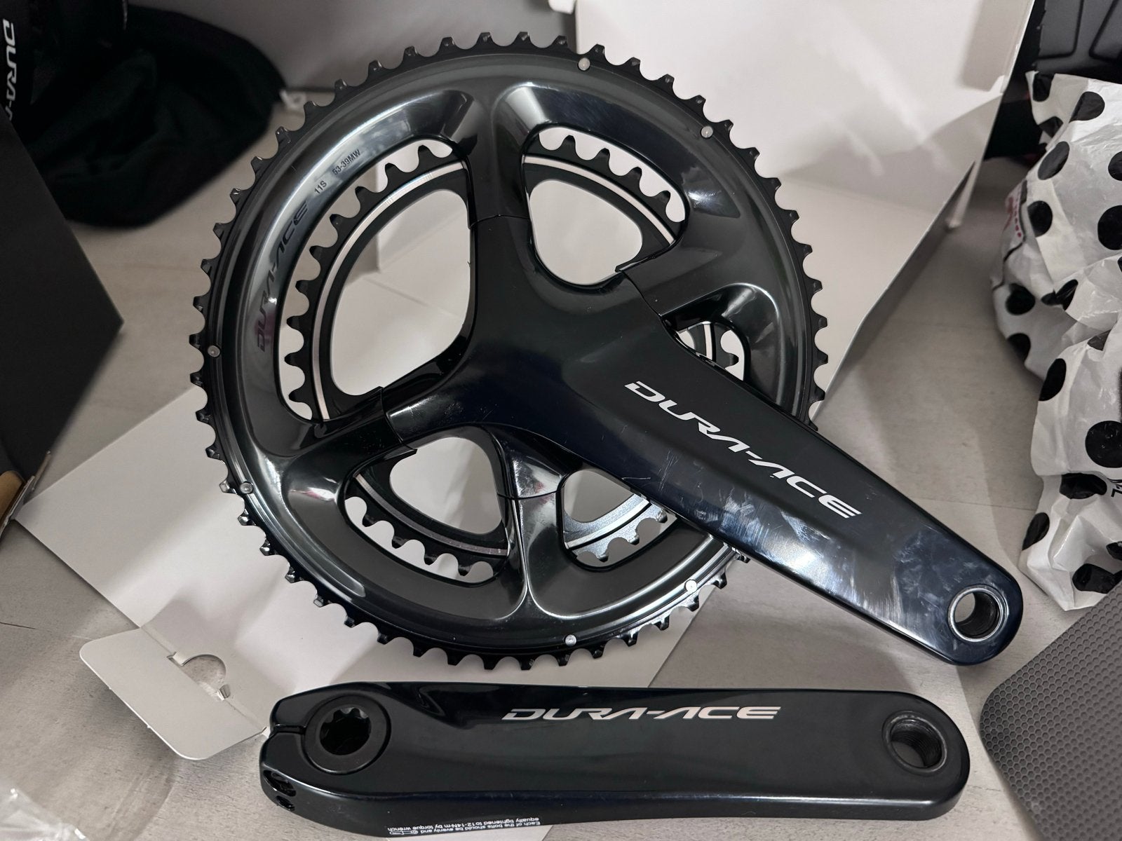Shimano Dura-Ace FC-R9100 Crankstel 11 speed 172,5mm 53-39, Ophalen, Zo goed als nieuw, Racefiets, Crankstel of Pedalen