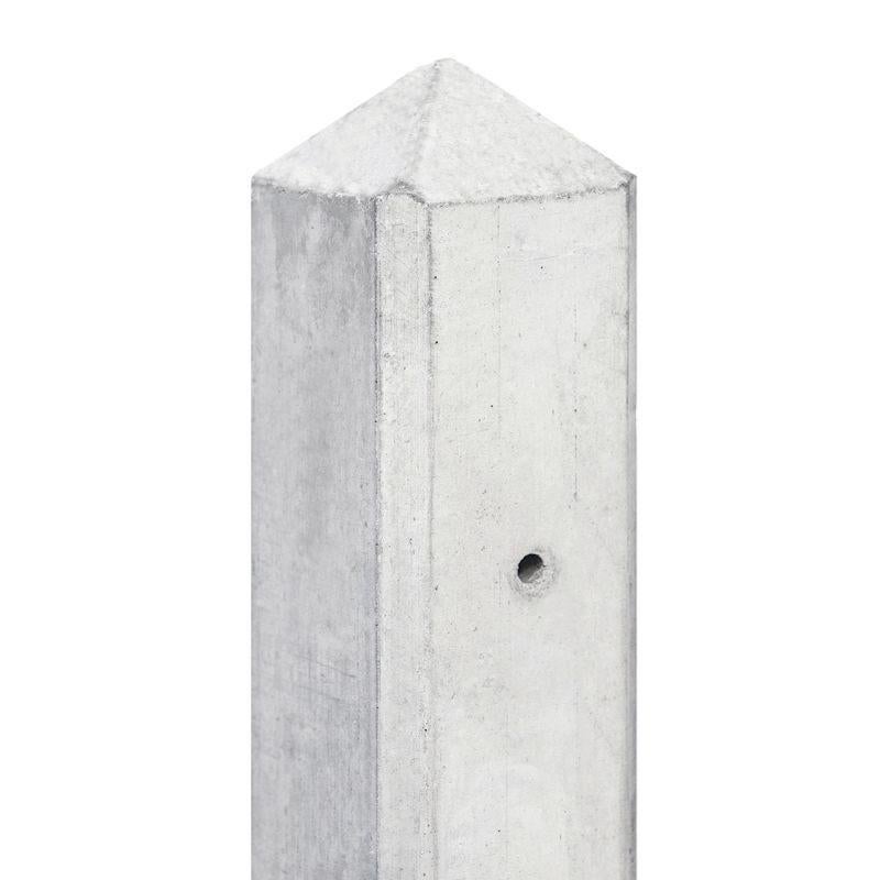 Berton-paal IJssel wit/grijs diamantkop 10x10x180 cm, Tuin en Terras, Palen, Balken en Planken, Ophalen of Verzenden, Nieuw, 180 tot 250 cm