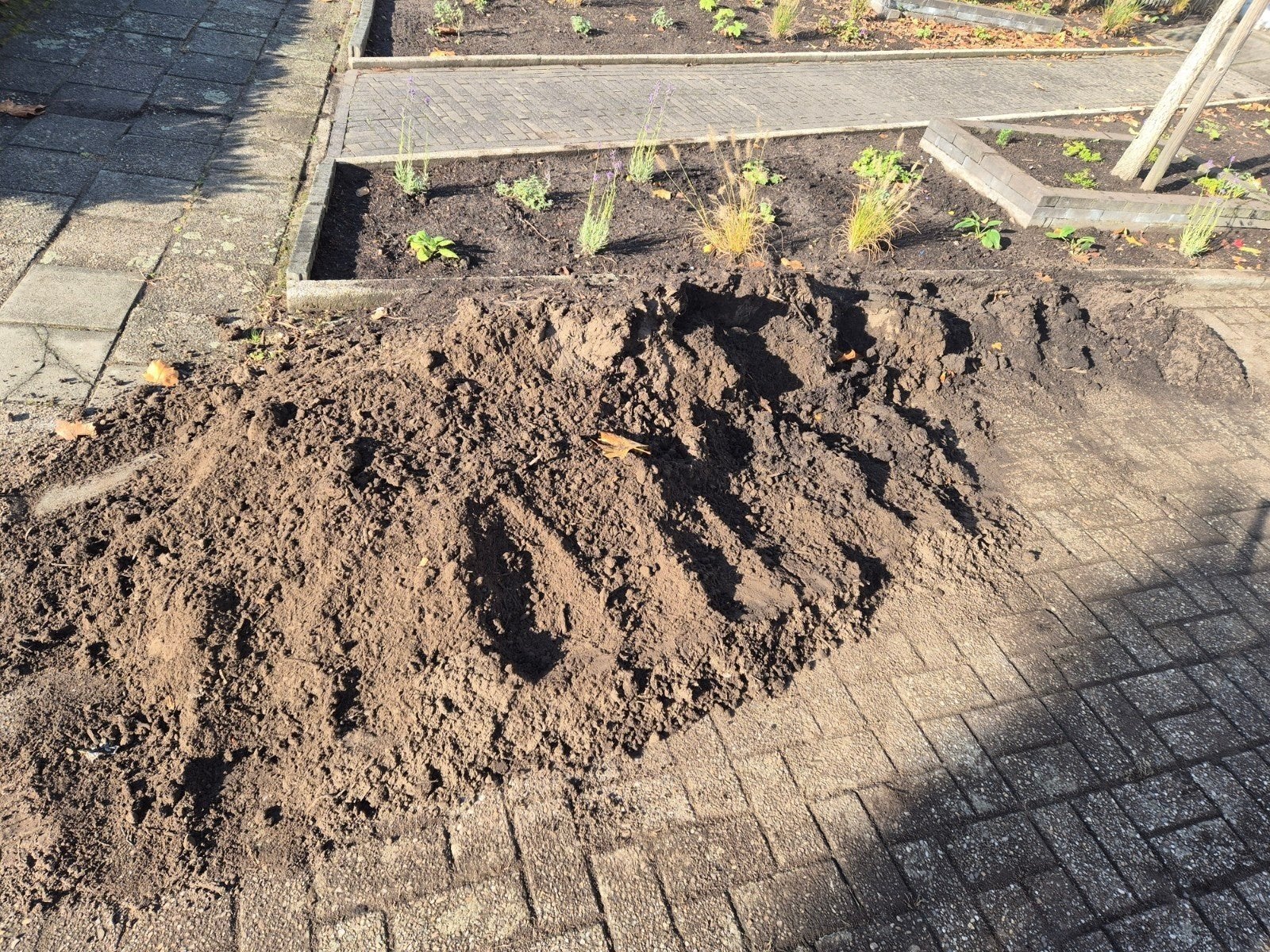 bemeste tuinaarde en een beetje molmmest, Minder dan 3 m³, Ophalen