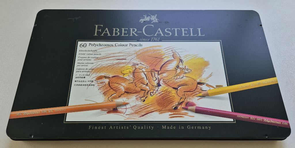 Faber Castell leeg blik voor 60 polychromos kleurpotloden, Ophalen, Zo goed als nieuw, Overige typen