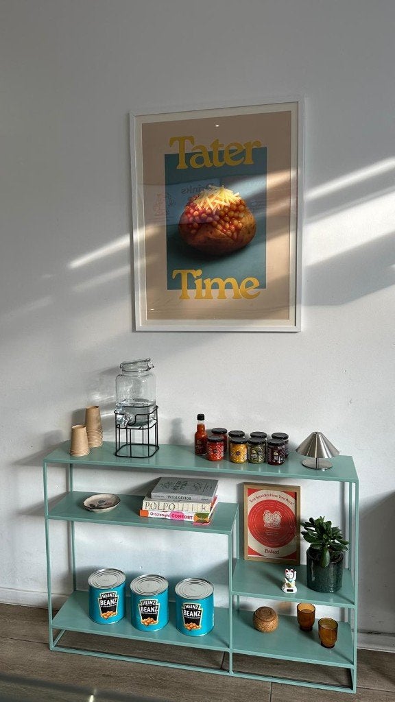 La Redoute Light Blue Shelving Unit, Ophalen, Zo goed als nieuw