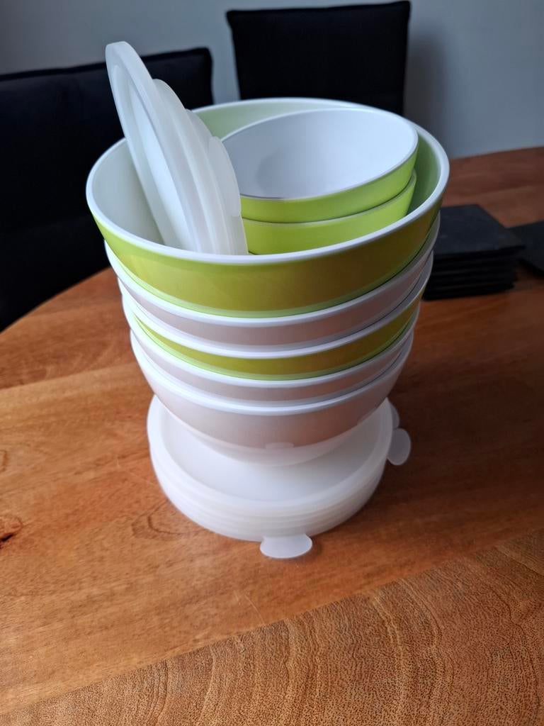 Pure Bamboo kommen set met deksels, Ophalen, Gebruikt, Overige materialen, Schaal of Schalen